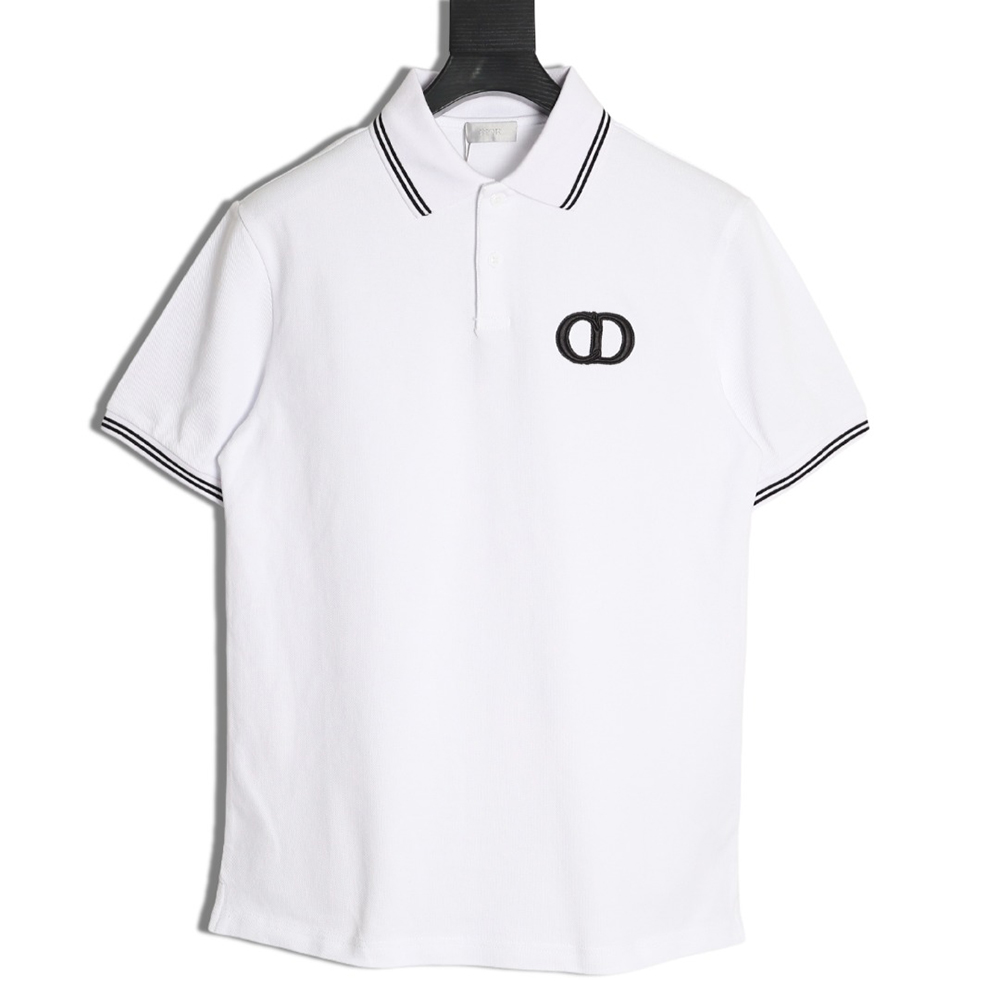 D*or embroidered logo short-sleeved polo shirt