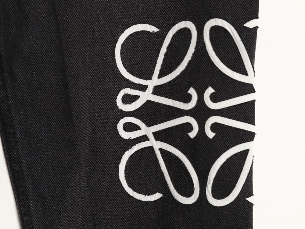 L0ew* denim embroidered denim jacket