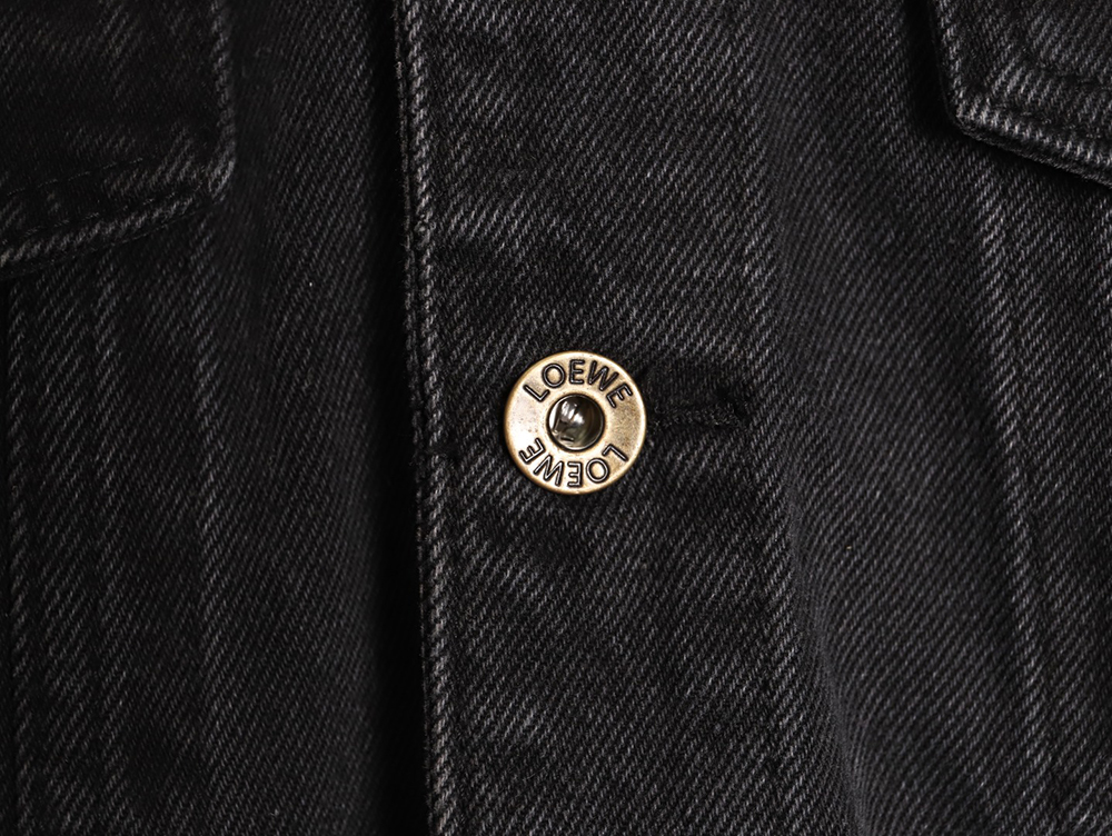 L0ew* denim embroidered denim jacket