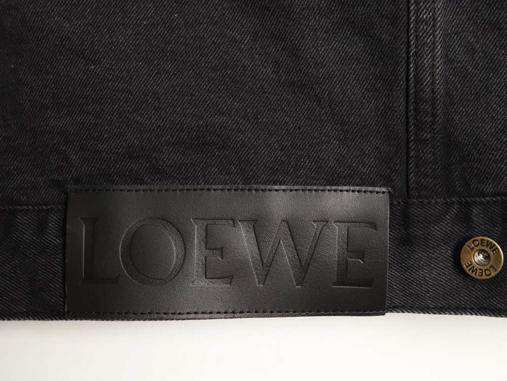 L0ew* denim embroidered denim jacket