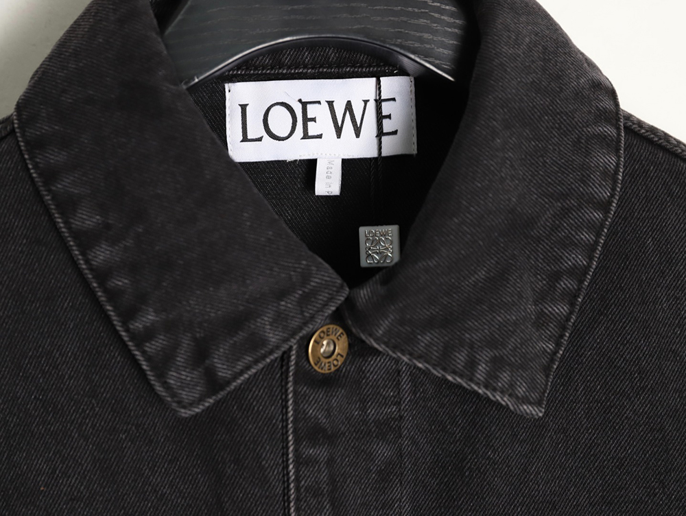 L0ew* denim embroidered denim jacket