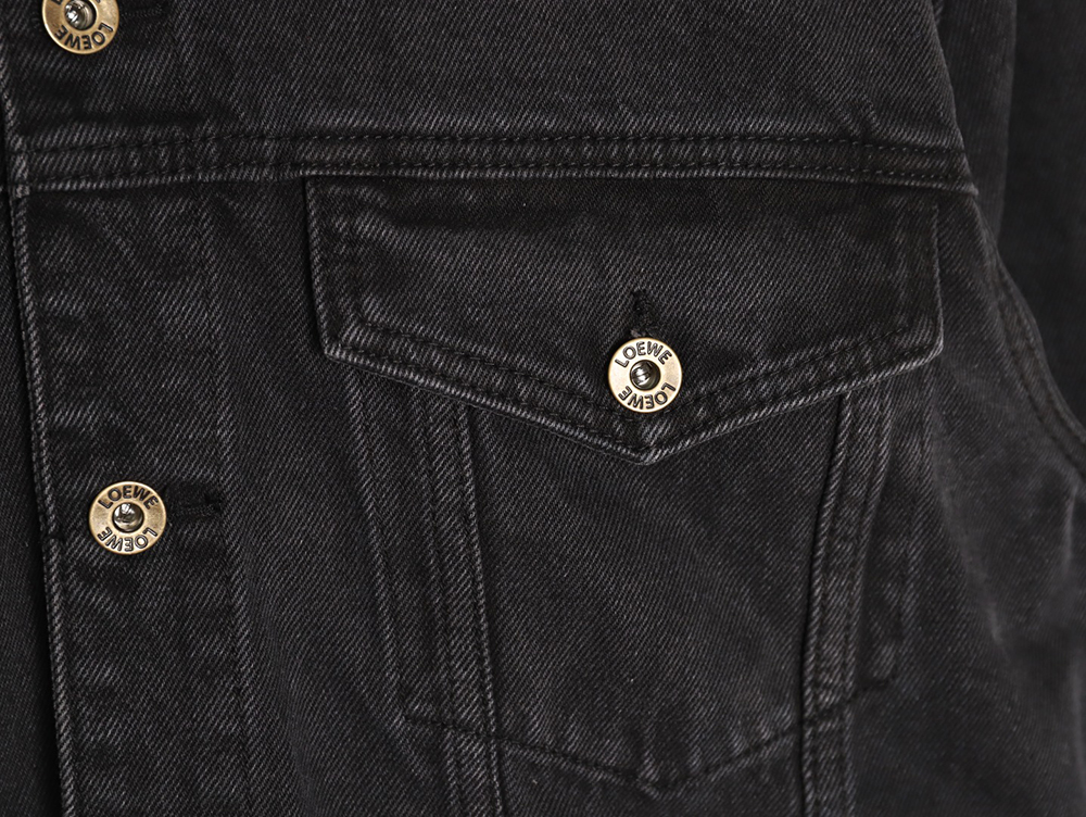 L0ew* denim embroidered denim jacket