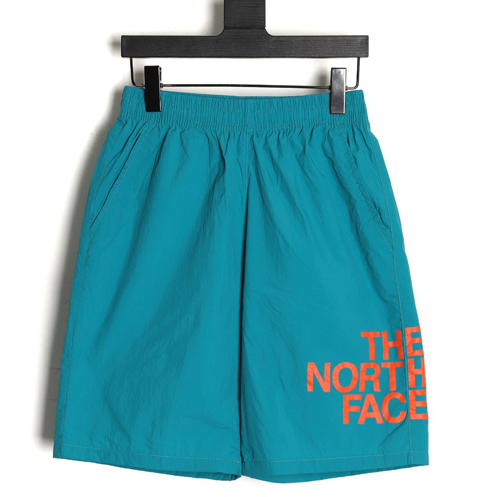 the nor*h F**e lettering print shorts