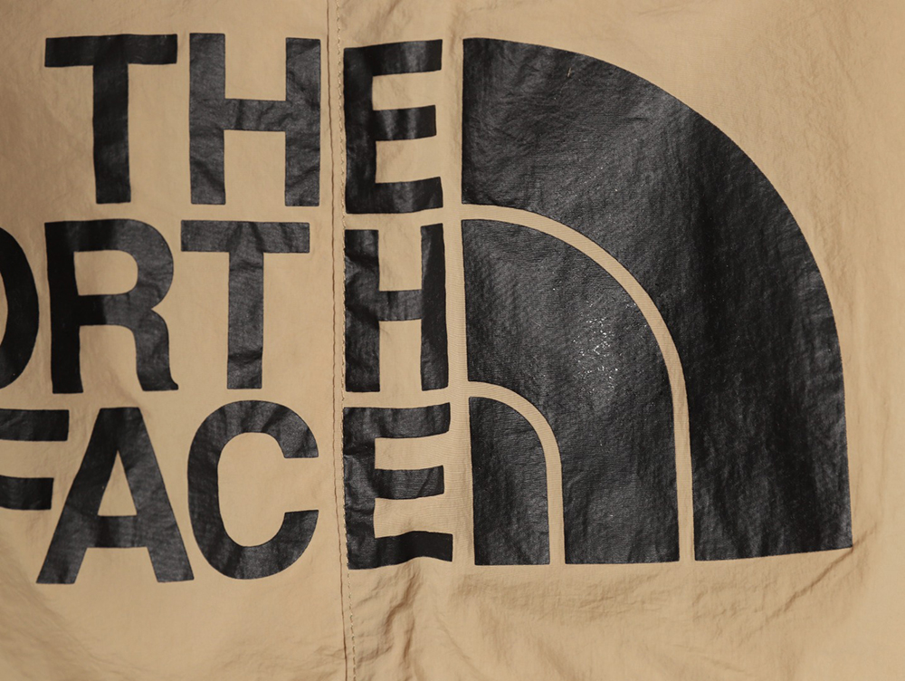 the nor*h F**e lettering print shorts tsk1