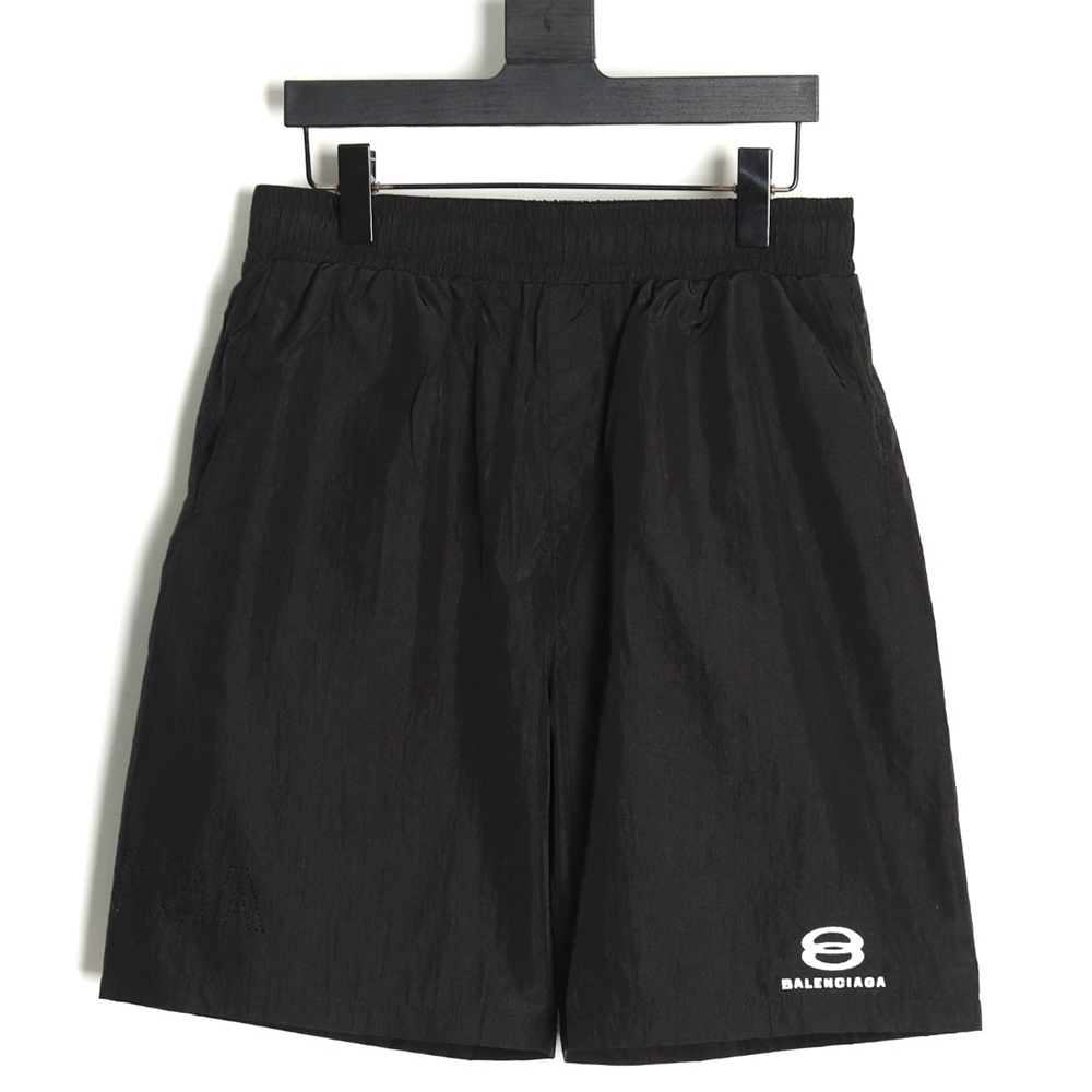 Ba*len*cia*ga embroidered logo shorts
