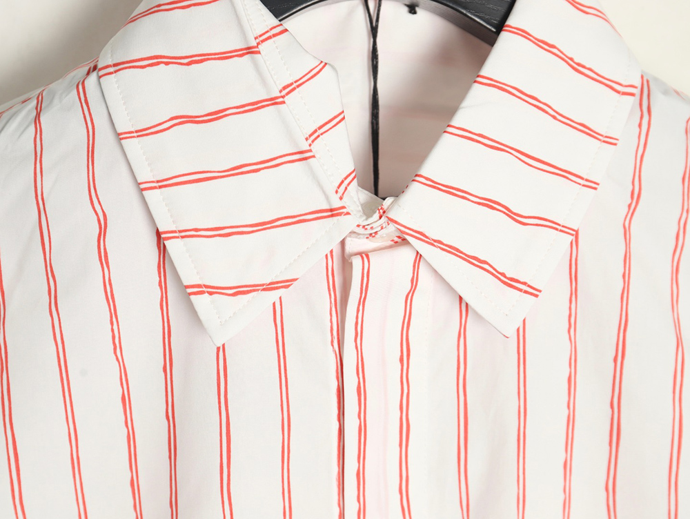 D*or striped shirt with pocket embroidery