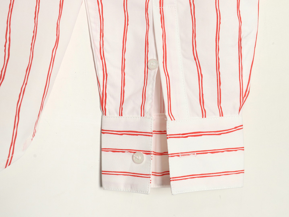 D*or striped shirt with pocket embroidery