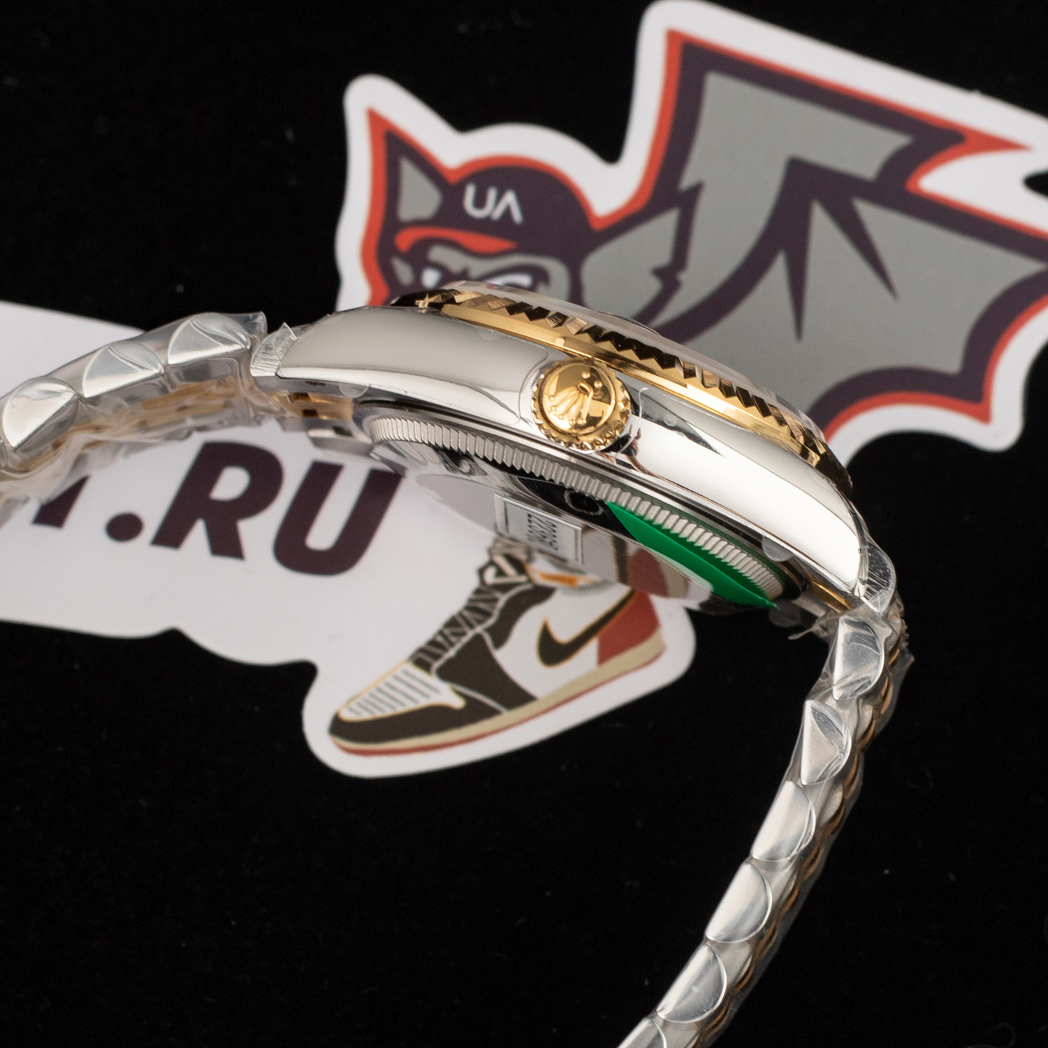 datejust 31mm green 10 Di*m*nd steel rolesor jubilee 278273