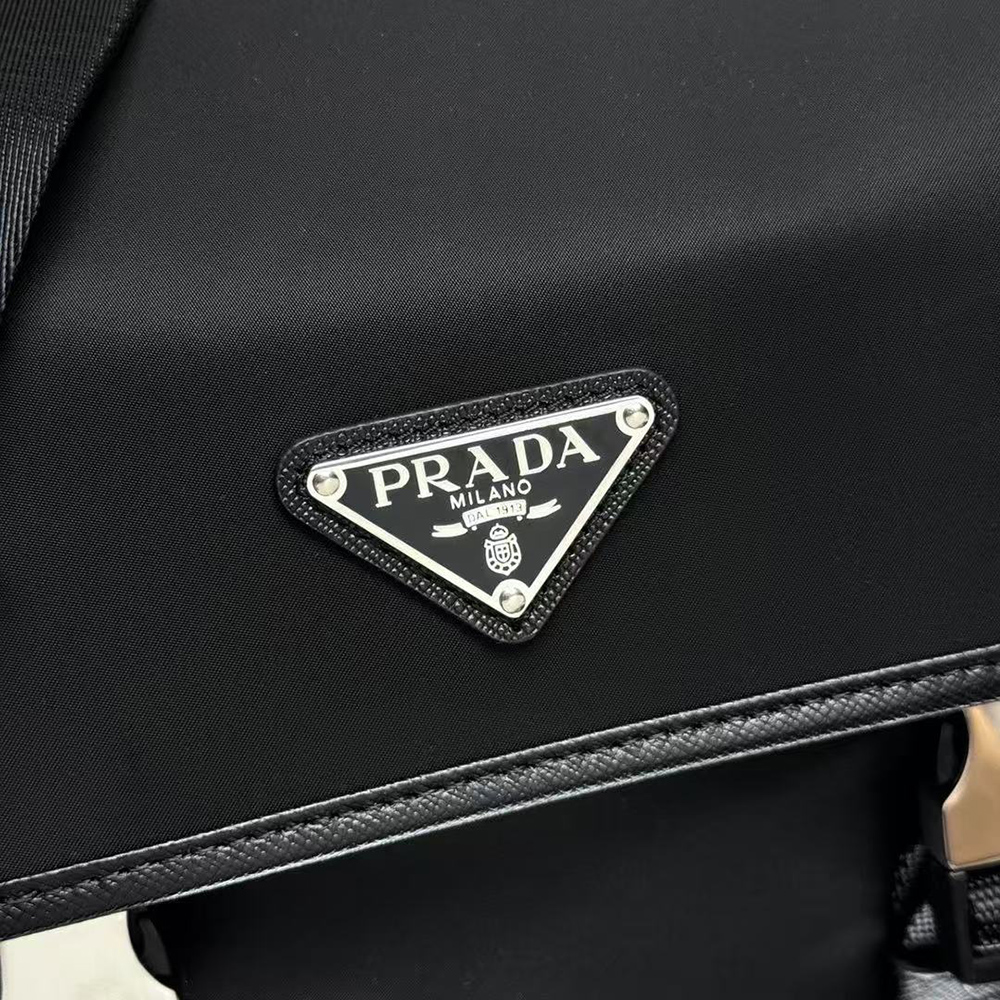 Pra*a re-nylon and saffiano leather shoulder bags 2vd034 22*16*8.5cm