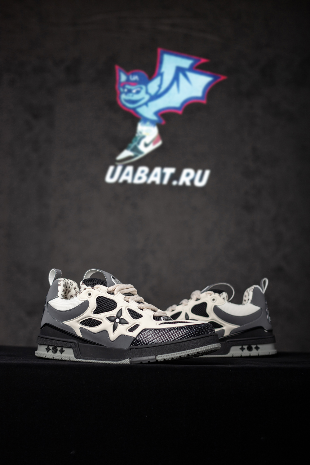 l0*is V*t0n skate sneaker grey white