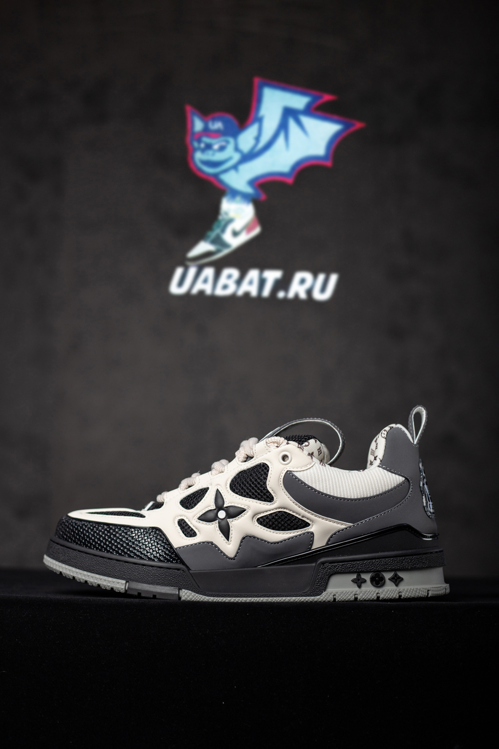 l0*is V*t0n skate sneaker grey white