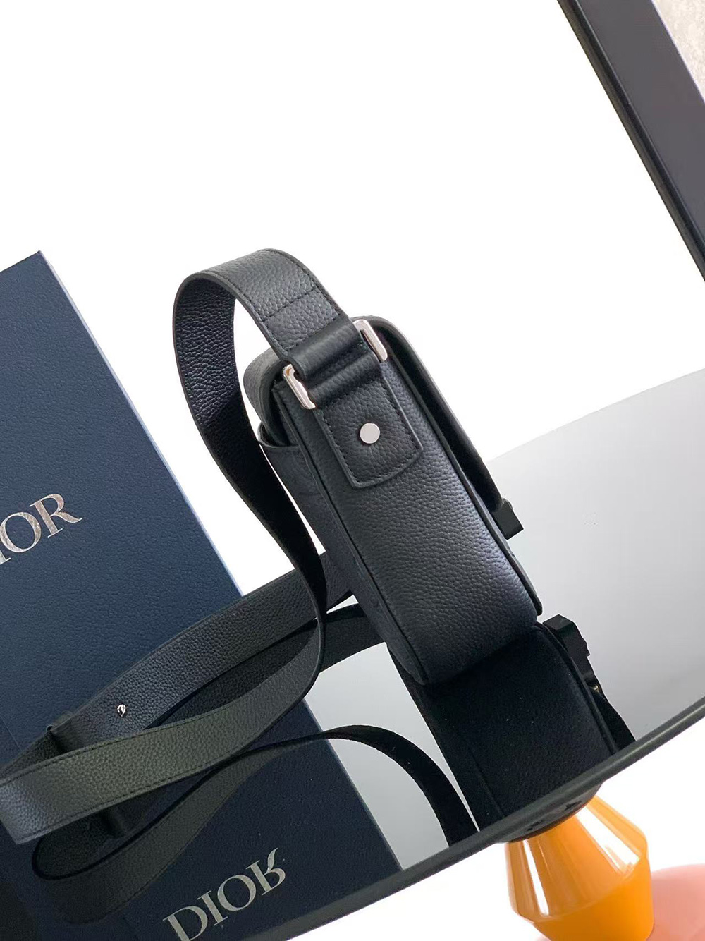 D*or small saddle messenger bag with flap po049l 23*17.5*6cm