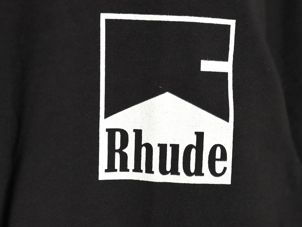 Rhude Marlboro retro logo print slogan short-sleeved T-shirt