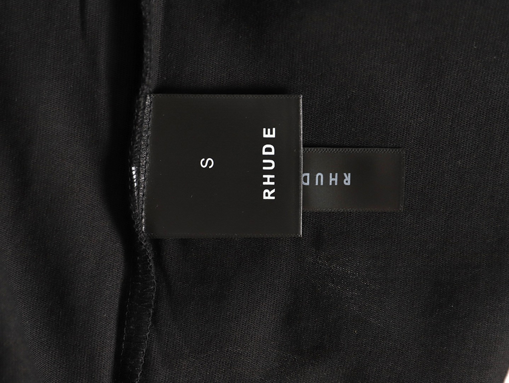 Rhude Marlboro retro logo print slogan short-sleeved T-shirt