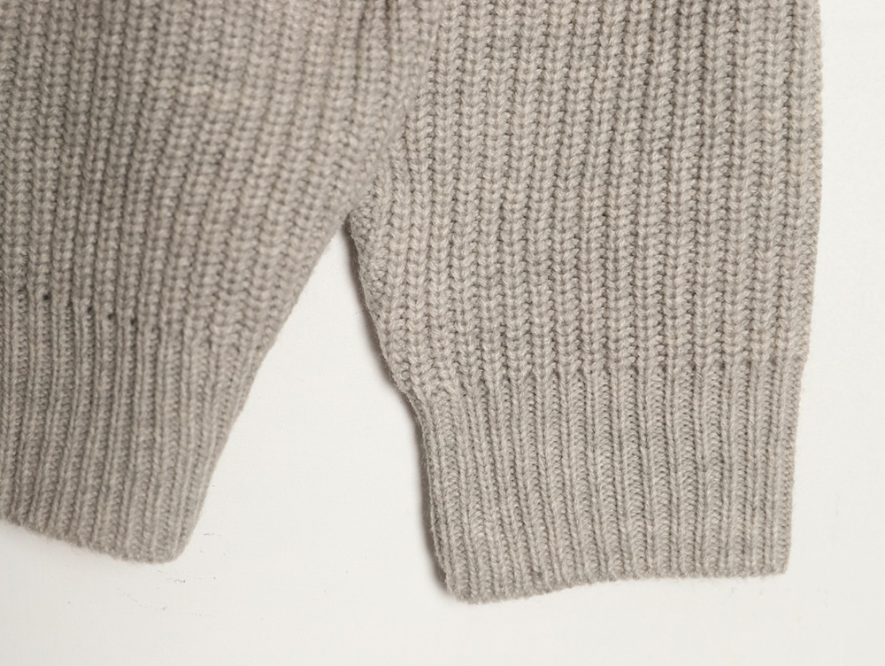 Ce**e hooded knitted sweater with lettering on the chest