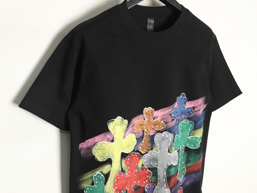 Ch**me He**ts rainbow cross short sleeve t-shirt