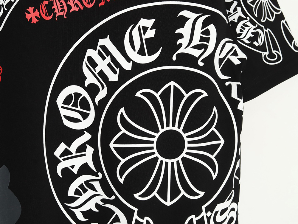 Ch**me He**ts colorful lettering logo print short sleeves