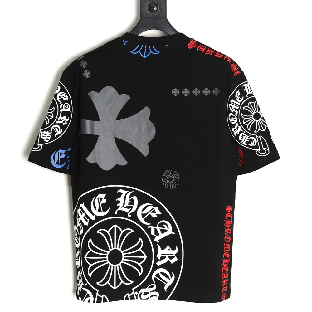 Ch**me He**ts colorful lettering logo print short sleeves