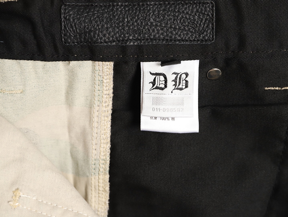 Ch**me He**ts camouflage denim shorts