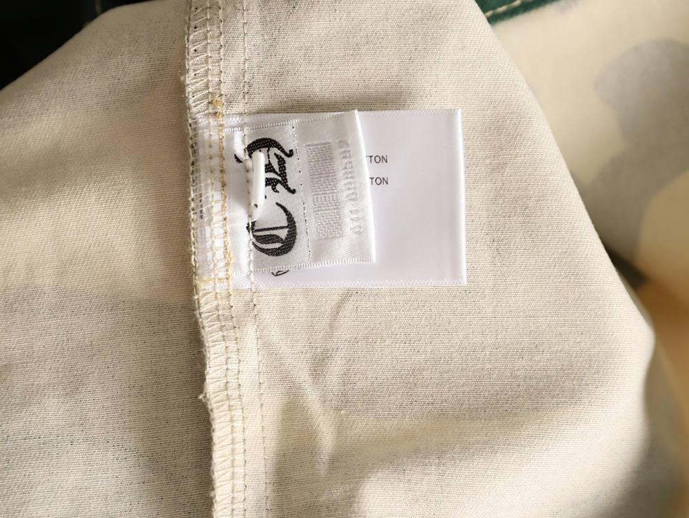 Ch**me He**ts camouflage denim short-sleeved shirt