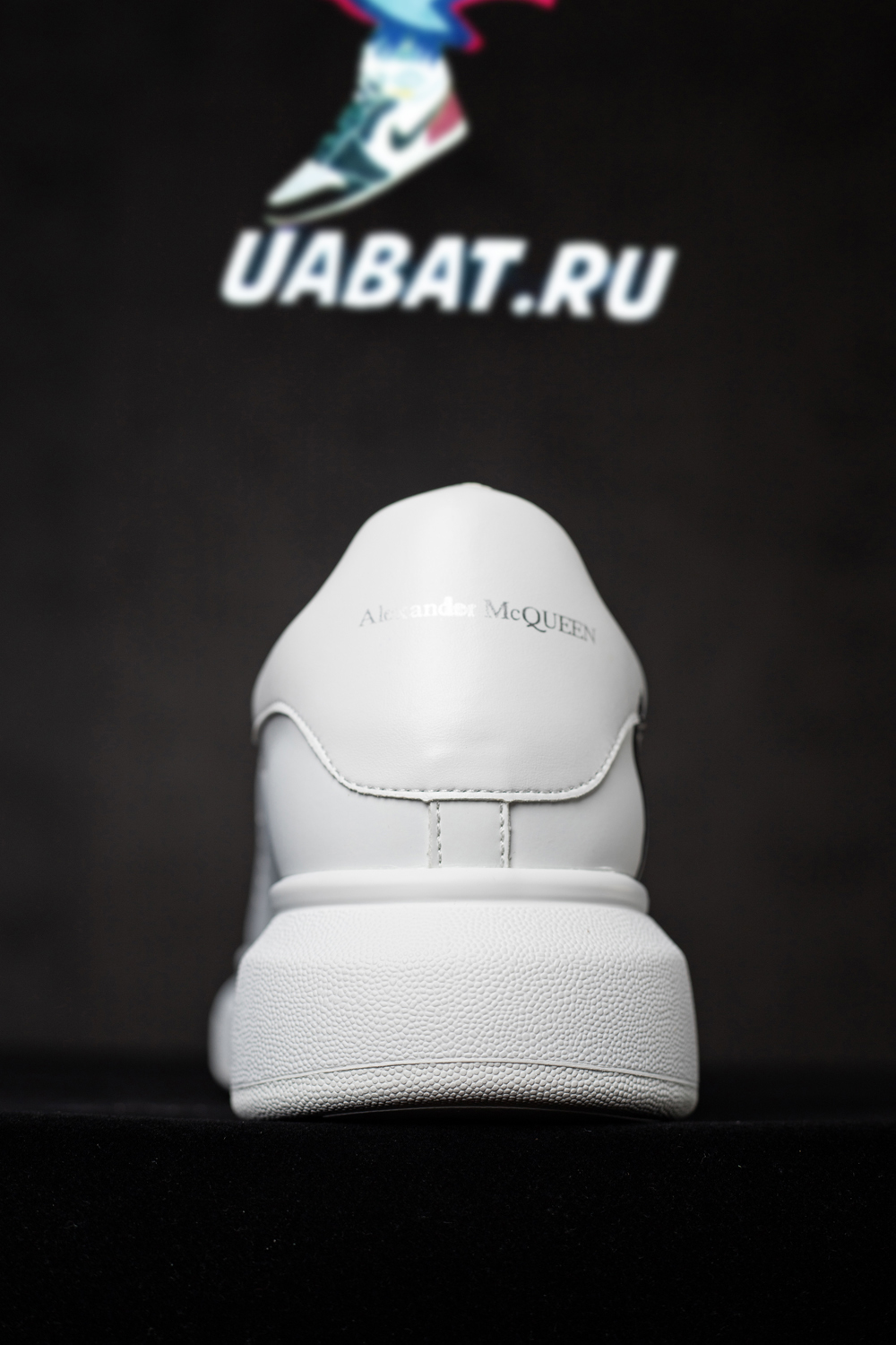 alexander M*Q*en oversized graffiti white black