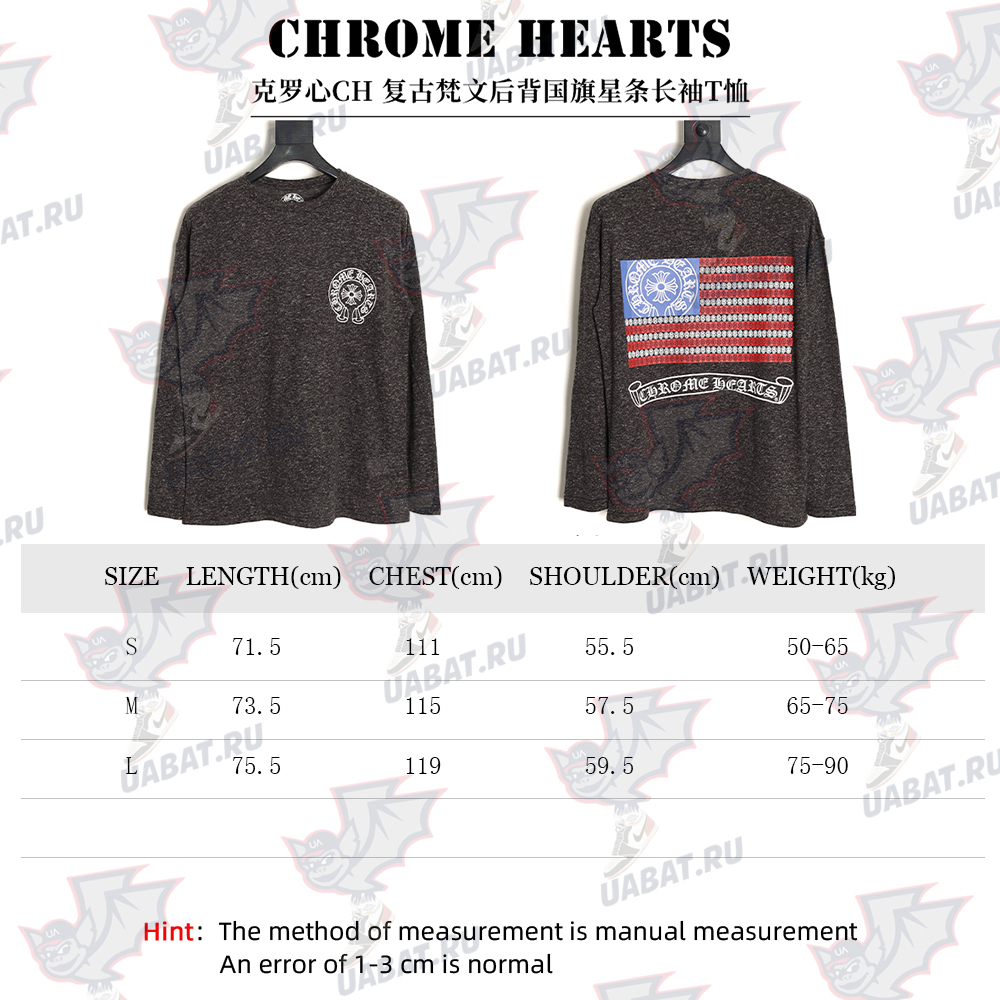 Ch**me He**ts vintage sanskrit flag stars and stripes long sleeve t-shirt