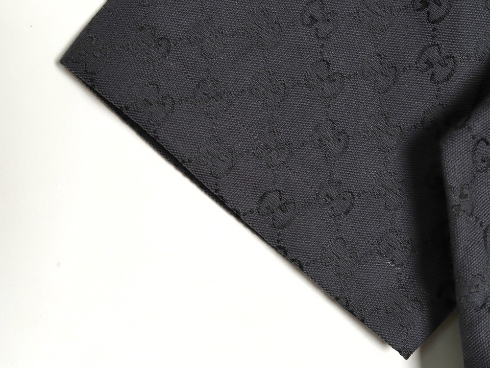 G*u*i all-over monogram jacquard short-sleeved shirt