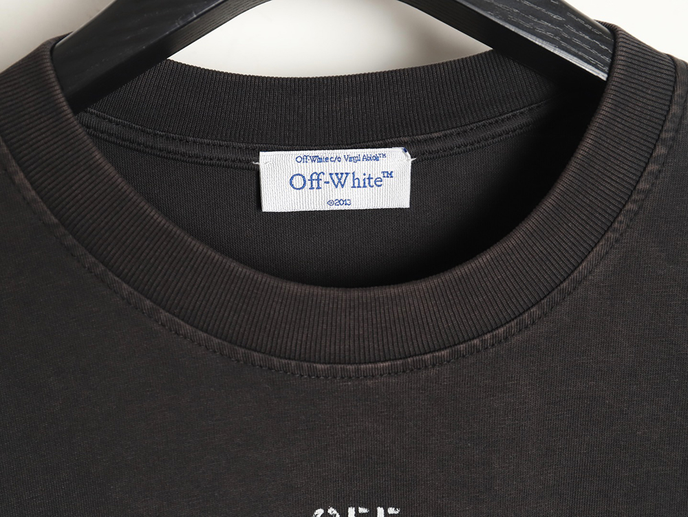 Off-white washed back color religious short sleeves