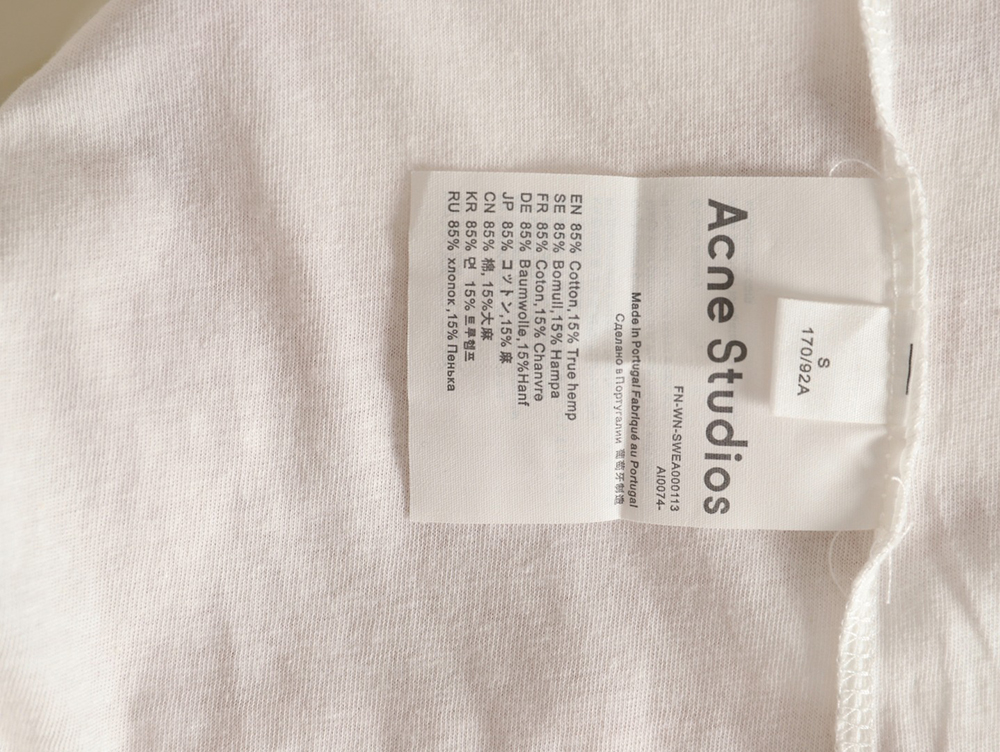 Acne Studios 1996 sandblasted distressed washed long-sleeved T-shirt