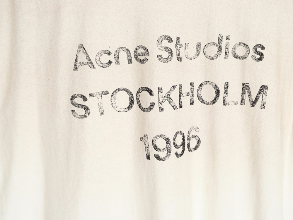 Acne Studios 1996 sandblasted distressed washed long-sleeved T-shirt