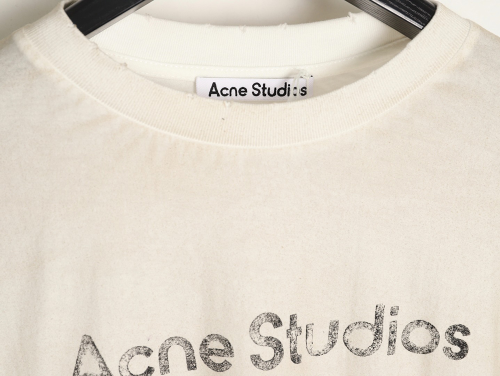 Acne Studios 1996 sandblasted distressed washed long-sleeved T-shirt