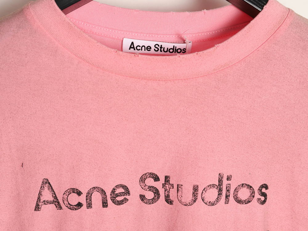 Acne Studios 1996 sandblasted distressed washed long-sleeved T-shirt TSK1