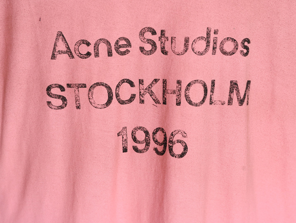 Acne Studios 1996 sandblasted distressed washed long-sleeved T-shirt TSK1