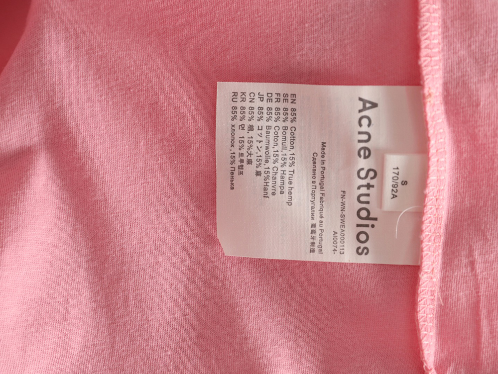 Acne Studios 1996 sandblasted distressed washed long-sleeved T-shirt TSK1