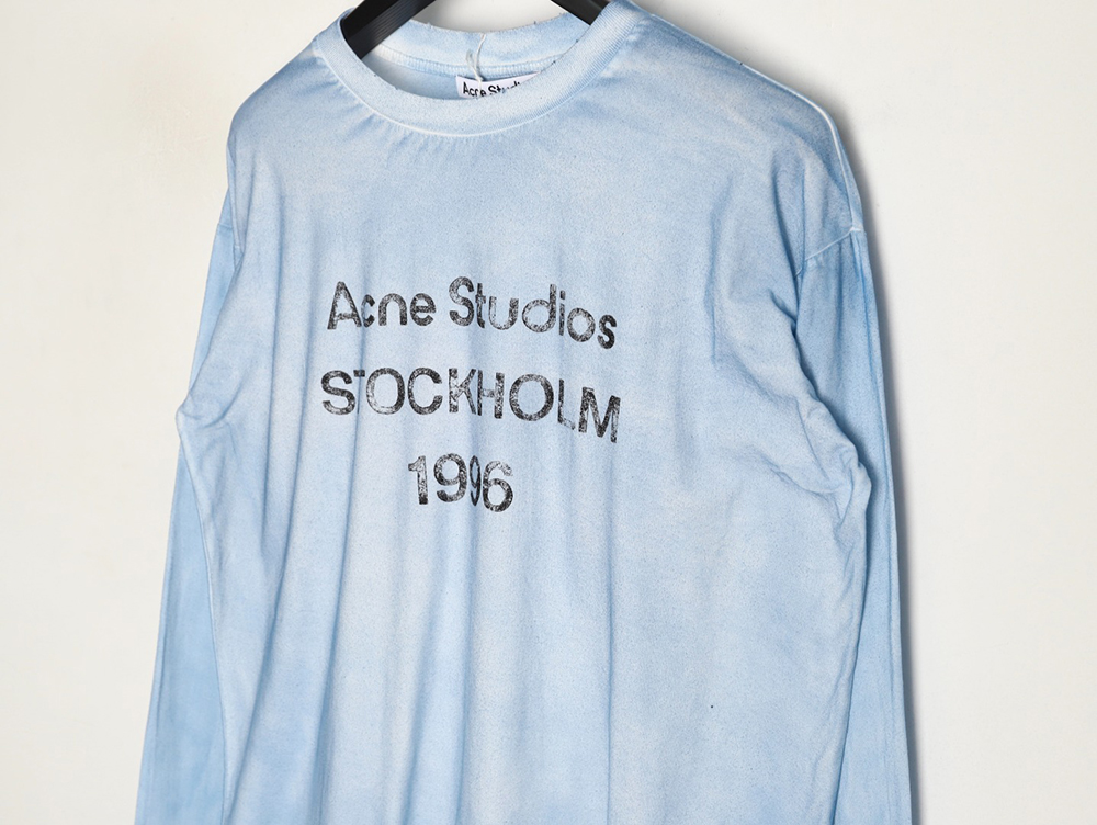 Acne Studios 1996 sandblasted distressed washed long-sleeved T-shirt TSK2