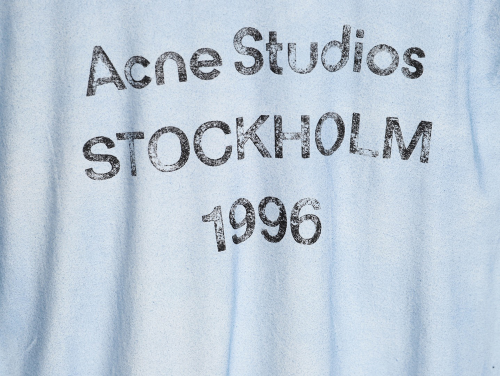 Acne Studios 1996 sandblasted distressed washed long-sleeved T-shirt TSK2