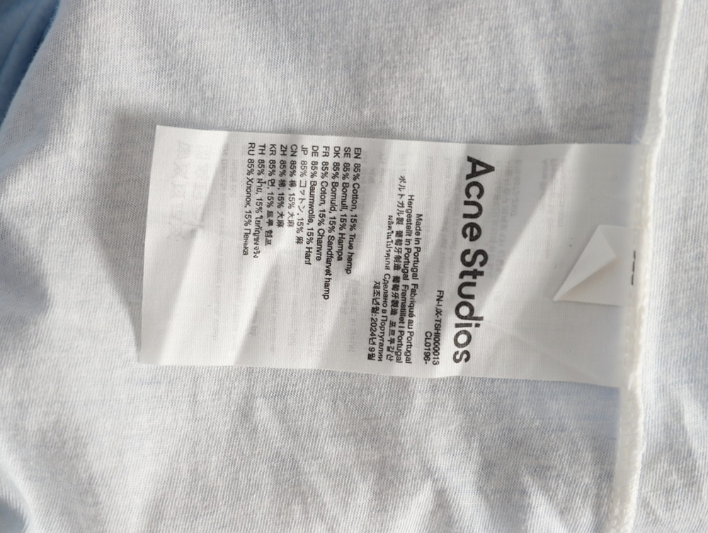 Acne Studios 1996 sandblasted distressed washed long-sleeved T-shirt TSK2