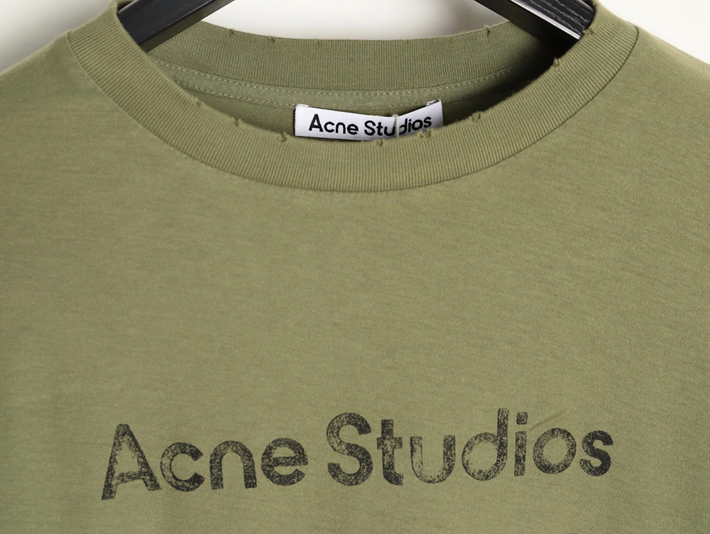 Acne Studios 1996 sandblasted distressed washed long-sleeved T-shirt TSK3