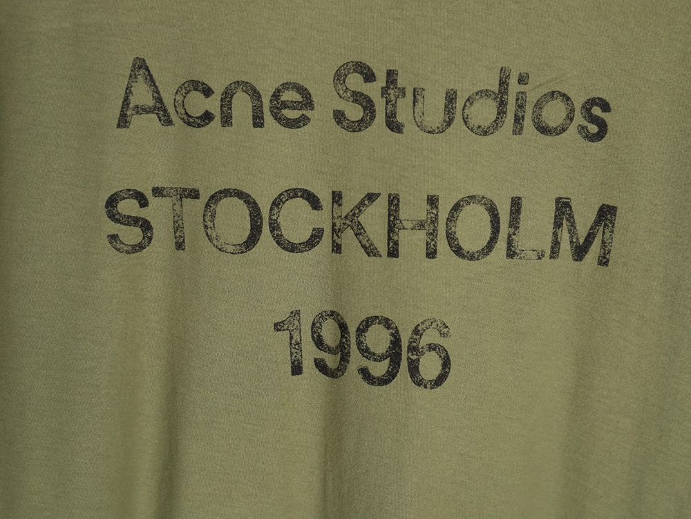Acne Studios 1996 sandblasted distressed washed long-sleeved T-shirt TSK3