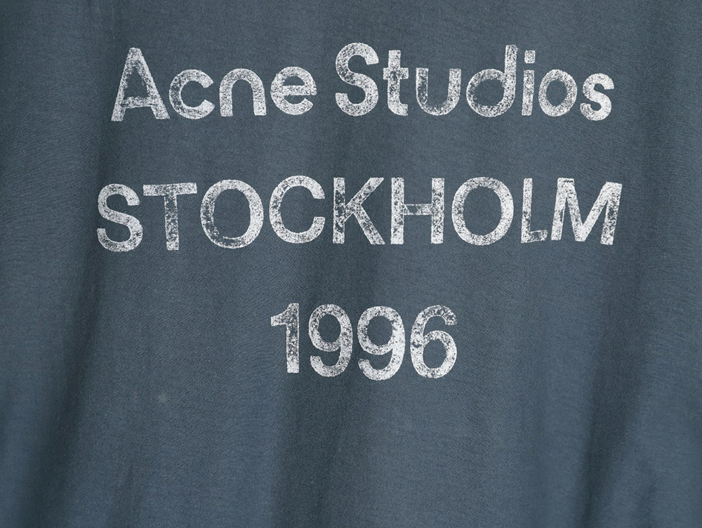 Acne Studios 1996 sandblasted distressed washed long-sleeved T-shirt TSK4