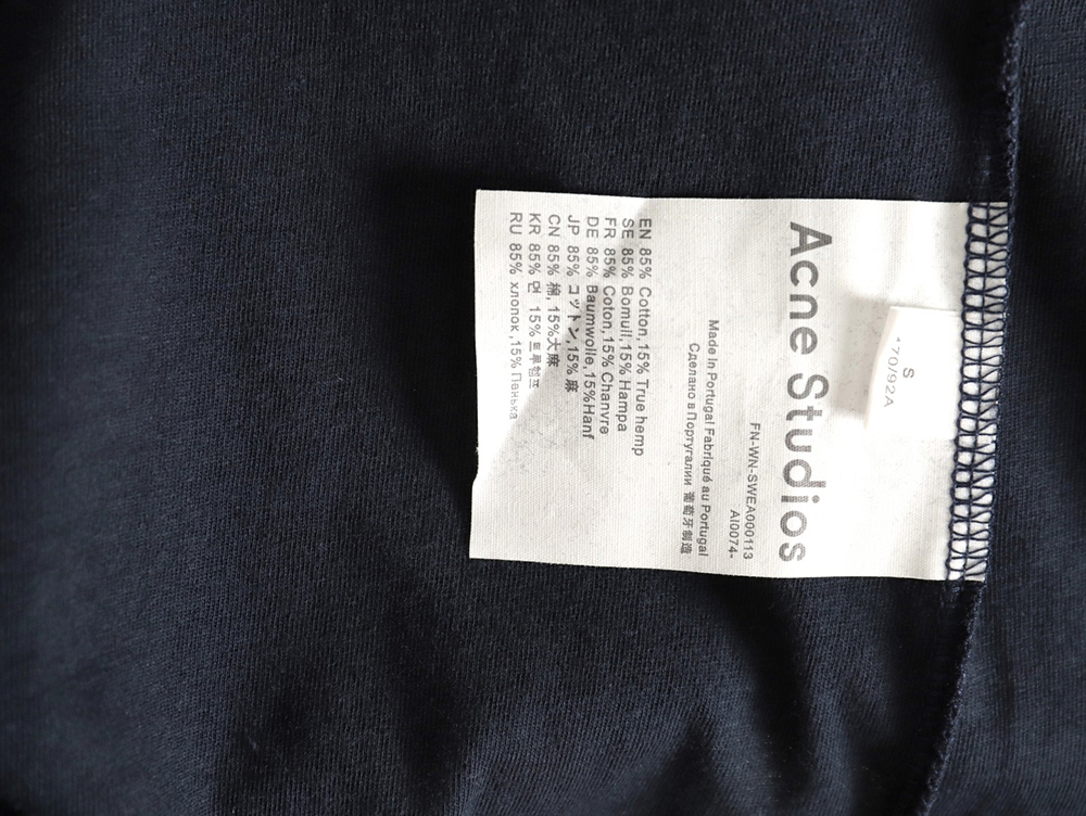 Acne Studios 1996 sandblasted distressed washed long-sleeved T-shirt TSK5