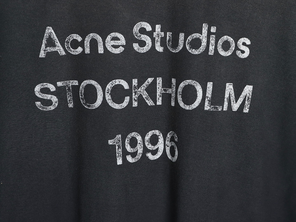 Acne Studios 1996 sandblasted distressed washed long-sleeved T-shirt TSK5