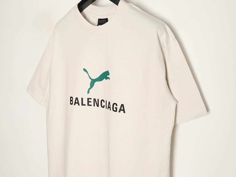 Ba*len*cia*ga & puma joint round neck short-sleeved t-shirt