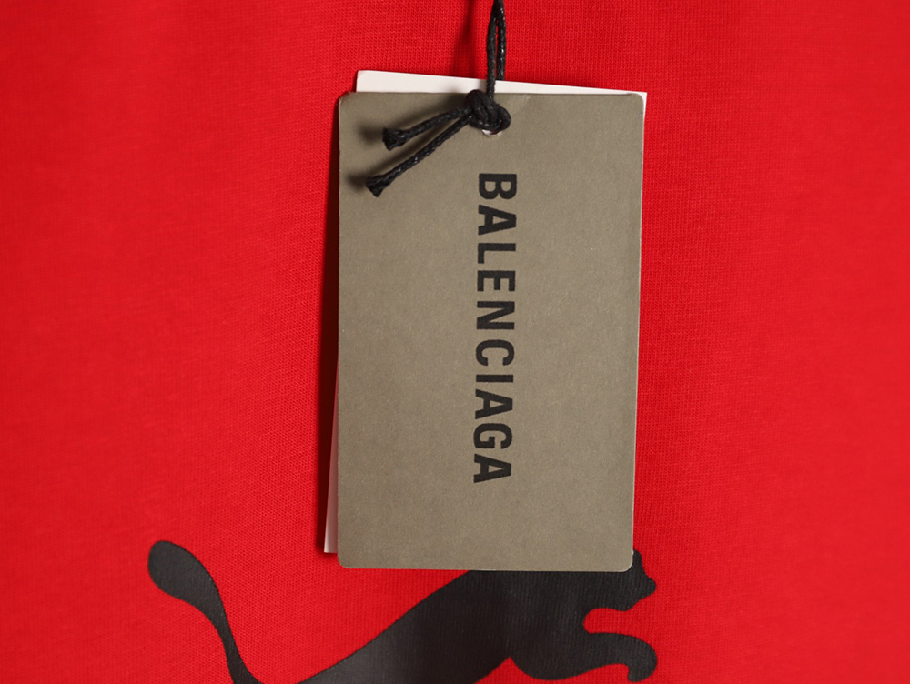 Ba*len*cia*ga & puma joint round neck short-sleeved t-shirt tsk1