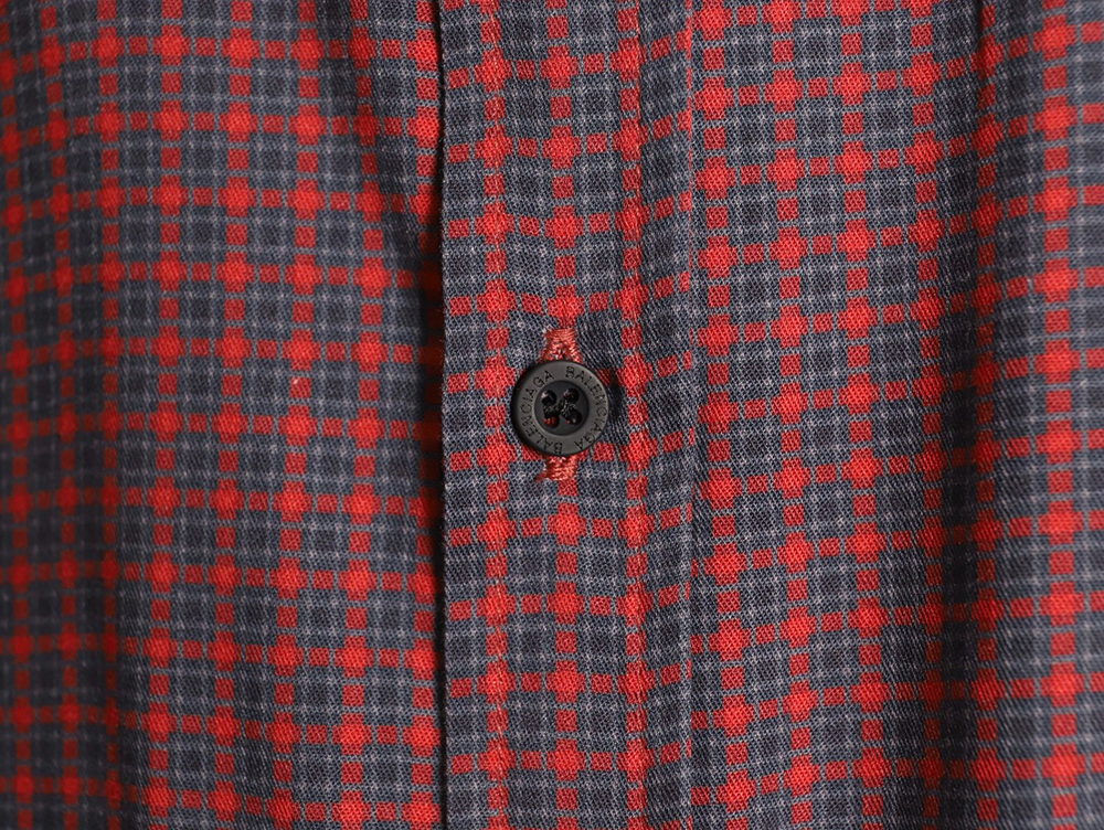 Ba*len*cia*ga striped lapel shirt