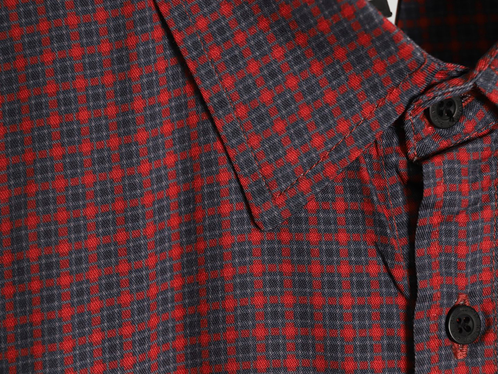 Ba*len*cia*ga striped lapel shirt