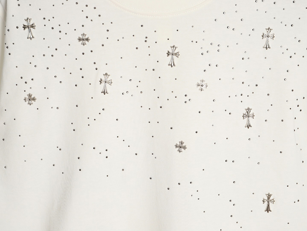 Ch**me He**ts gypsophila rhinestone short-sleeved t-shirt