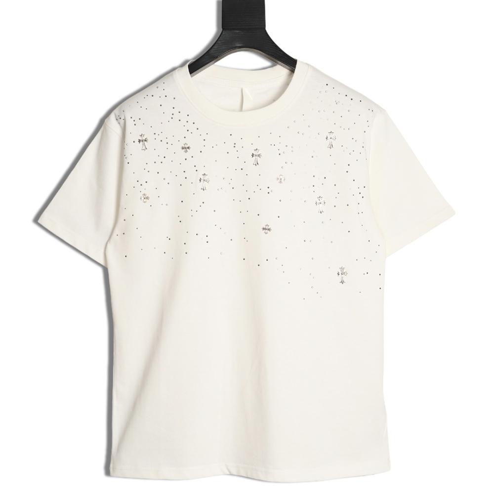 Ch**me He**ts gypsophila rhinestone short-sleeved t-shirt