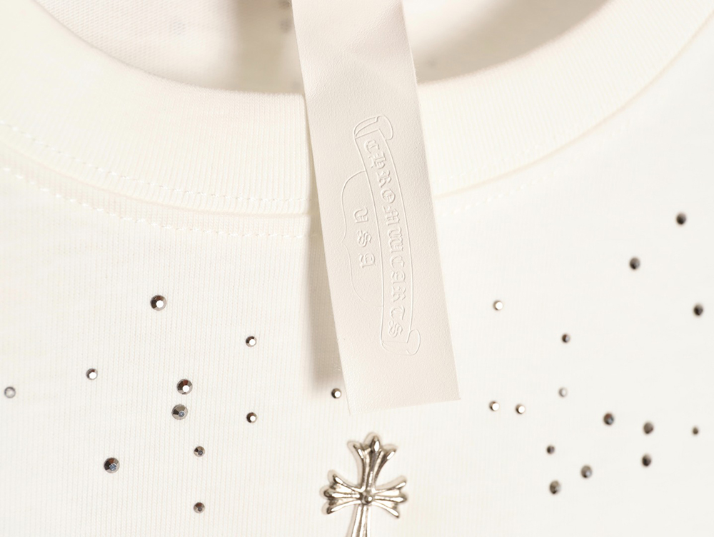 Ch**me He**ts gypsophila rhinestone short-sleeved t-shirt