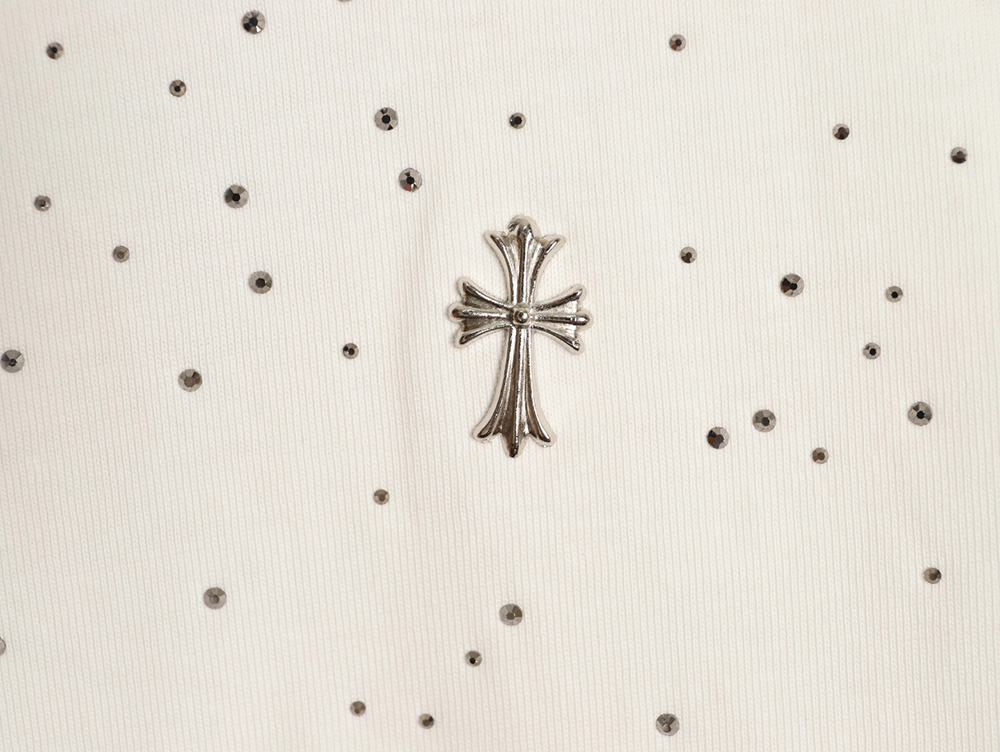 Ch**me He**ts gypsophila rhinestone short-sleeved t-shirt